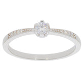 Sterling Silver Semi Mount Ring Setting Round RD 3x3mm Solitaire Minimal - Syzjewelry